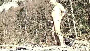 dirty dancing nudist goes tribal
